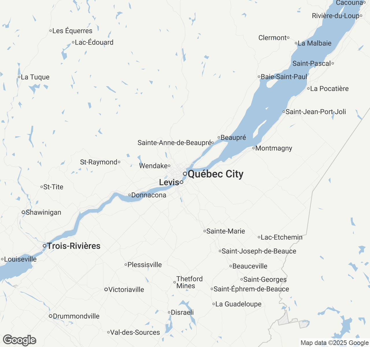 Map of Quebec City